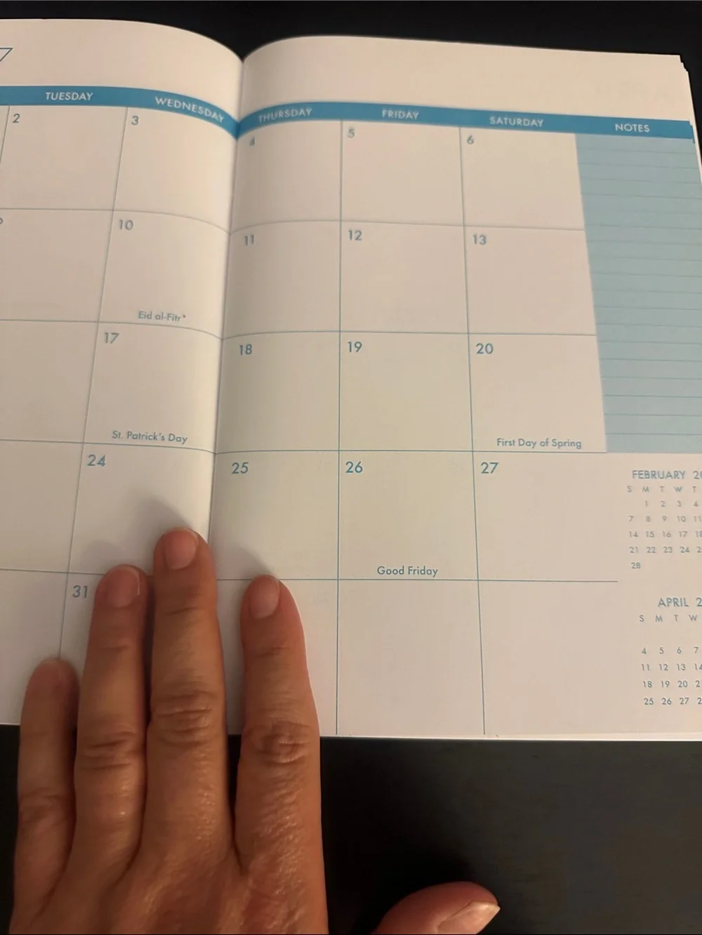 2027-2028 Monthly Planner - Colorful Checkered Cover